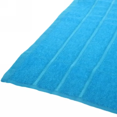 Полотенце махровое 70*140см «LUNA» цвет голубой 06000 плотность 360гр/м2 с петелькой-подвесом