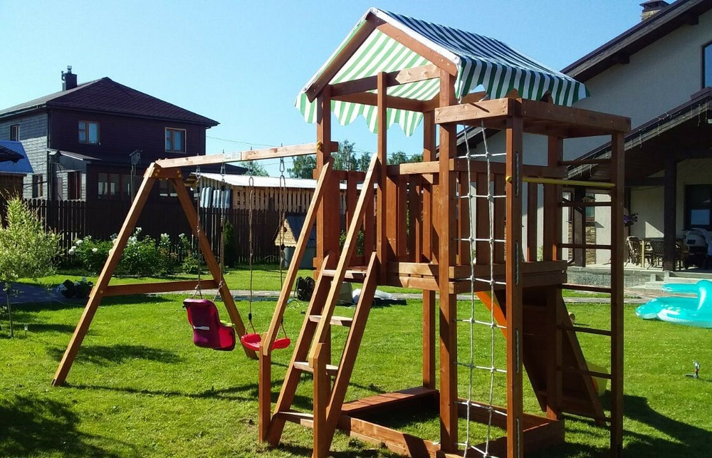 Детская площадка Савушка Мастер 5 (Махагон)