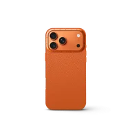 Чехол для iPhone 17 - Зернистая кожа - оранжевый