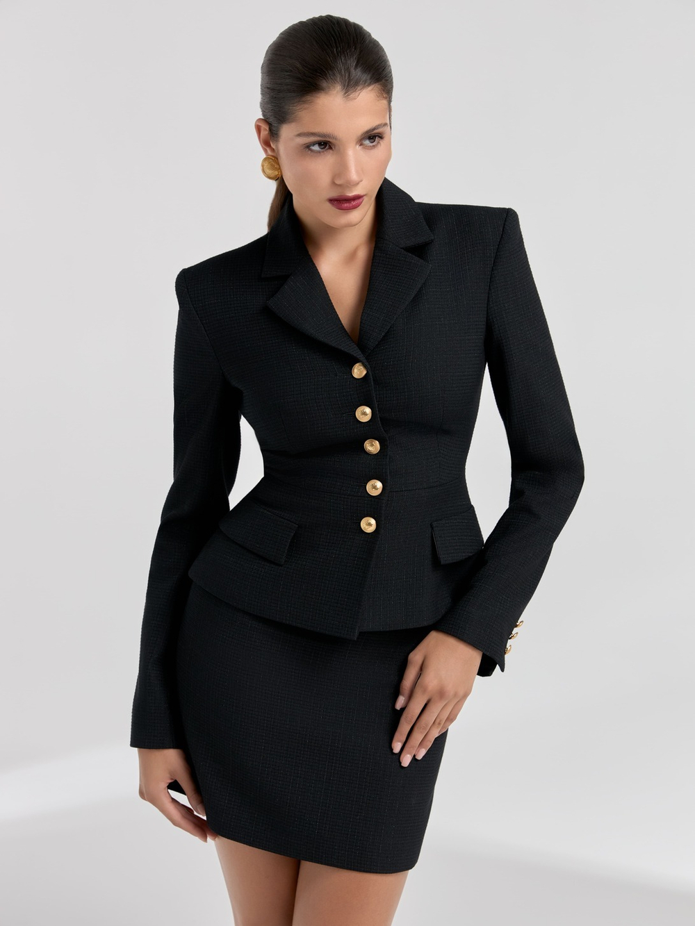 Юбка мини из полутвида