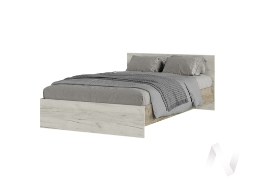 Кровать КР 556 Спальня Басса (дуб крафт серый/дуб крафт белый)