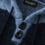 Свитер Ymkashix Stripes Hood темно-синий