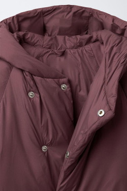 ZARA НЕЙЛОНОВЫЙ КОМБИНЕЗОН С КОНВЕРТИРУЕМЫМИ НОЖКАМИ, БАКЛАЖАННЫЙ