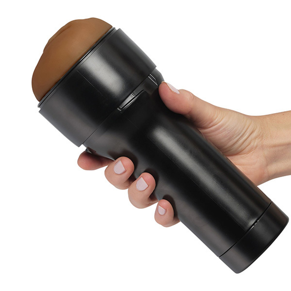 Коричневый мастурбатор-вагина 22,4см Kiiroo Feel Stroker Pussy-Dark Caramel Penis Masturbator