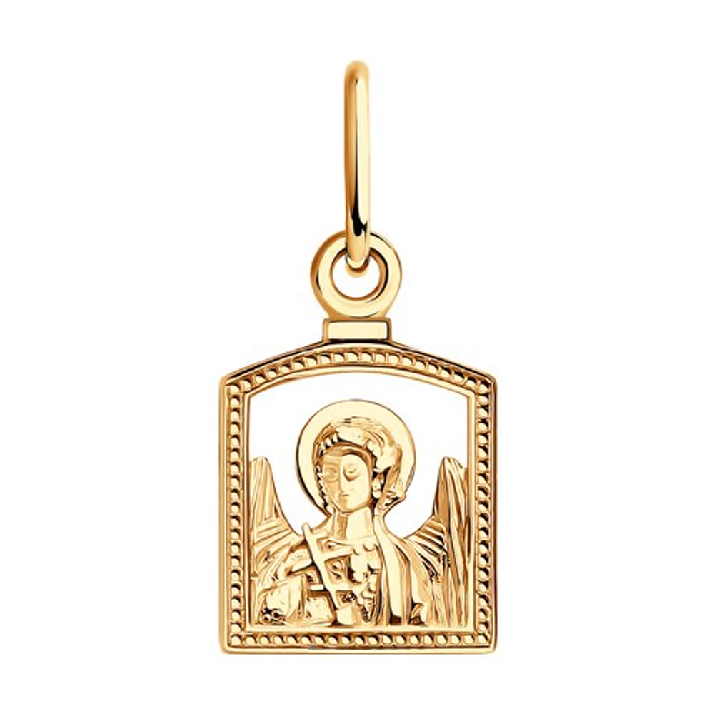 Икона Ангел Хранитель из золота