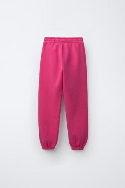 ZARA БРЮКИ-ДЖОГГЕРЫ ИЗ МЯГКОЙ ТКАНИ, ЦВЕТ ФУКСИИ