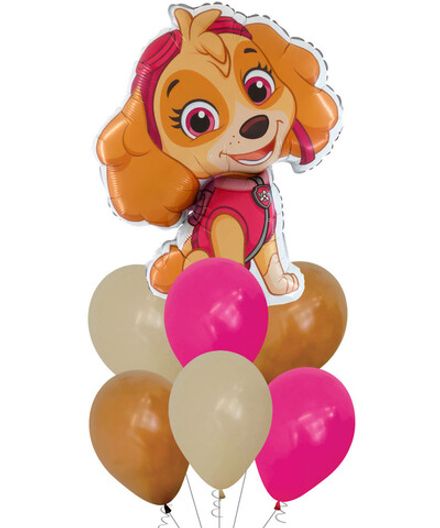 Фонтан из шаров "Малышка Скай"