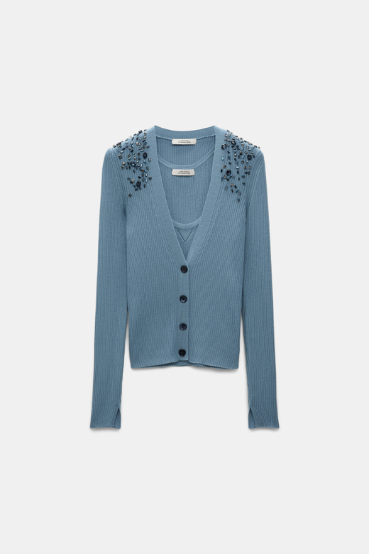 Кардиган и топ из шерсти мериноса