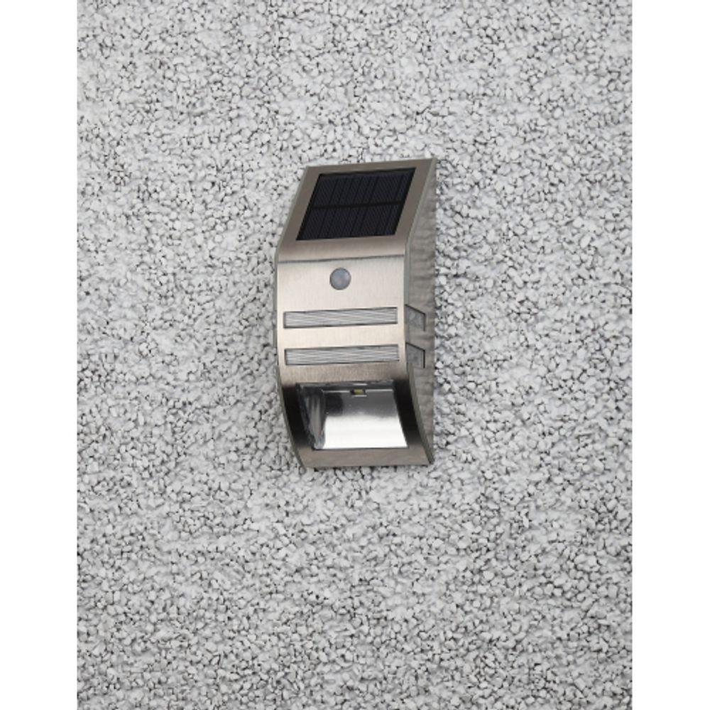 ЭРА Фасадный светильник Хром, на солнечной батарее, 3LED, 50lm