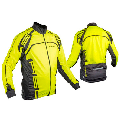 Велоджерси с рукавом F Blazer утепл. неоново-желто-черная XL AUTHOR