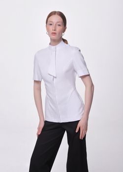 Медицинская туника с галстуком