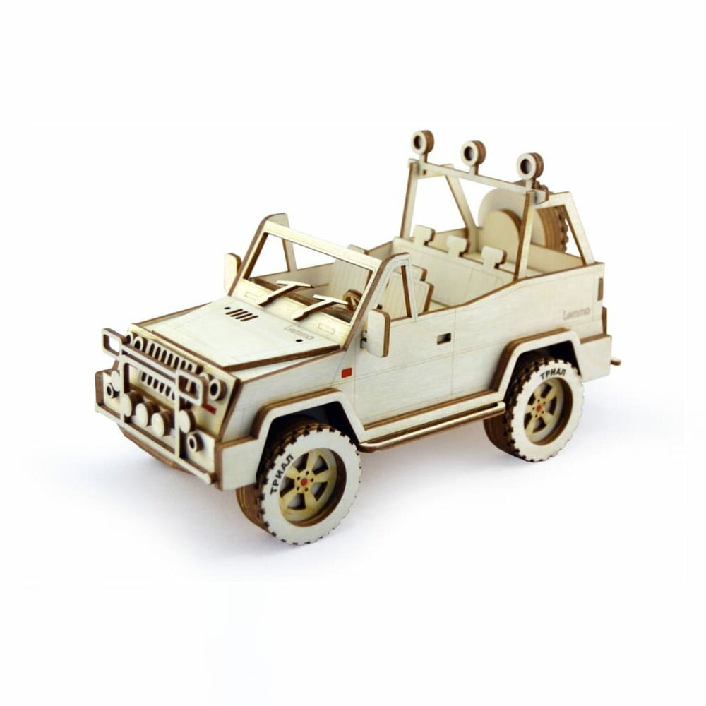Деревянный конструктор Внедорожник Триал (Lemmo)