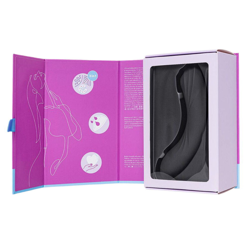 Двусторонний стимулятор Satisfyer Curvy Trinity 4 (вакуумный стимулятор и вибратор)