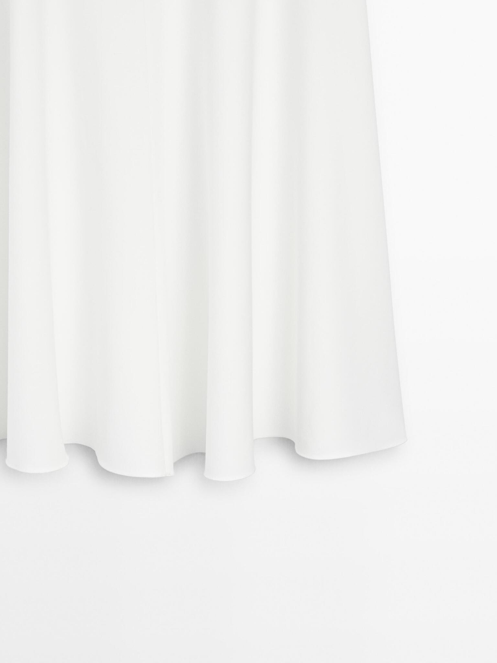 Massimo Dutti Юбка с воланами - STUDIO, белый