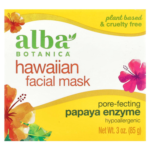 Alba Botanica, гавайская маска для лица, с ферментом папайи для сужения пор, 85 г (3 унции)