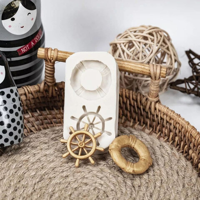 Силиконовый молд "Круг и штурвал"