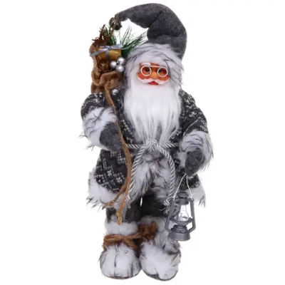 Дед Мороз - Лесовичок «Зима полна чудес» 45 см, Серый