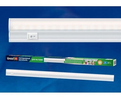 Uniel фито светильник светодиодный для растений 10W 11мкмоль/, алюм/пласт, с выключатель L 560мм ULI-P20-10W/SPSB IP40