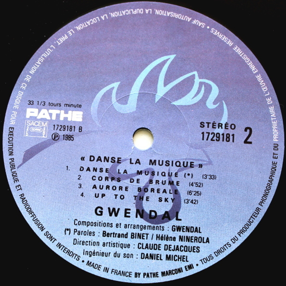 Gwendal / Danse La Musique (LP)