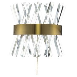 Citilux Ричард CL336313 LED Бра хрустальное с выключателем Бронза