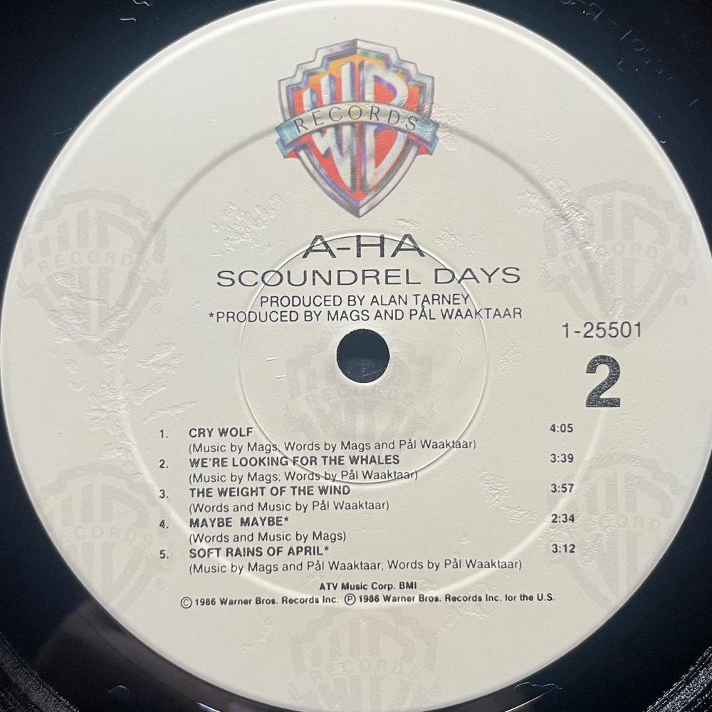 a-ha - Scoundrel Days (США 1986г.)