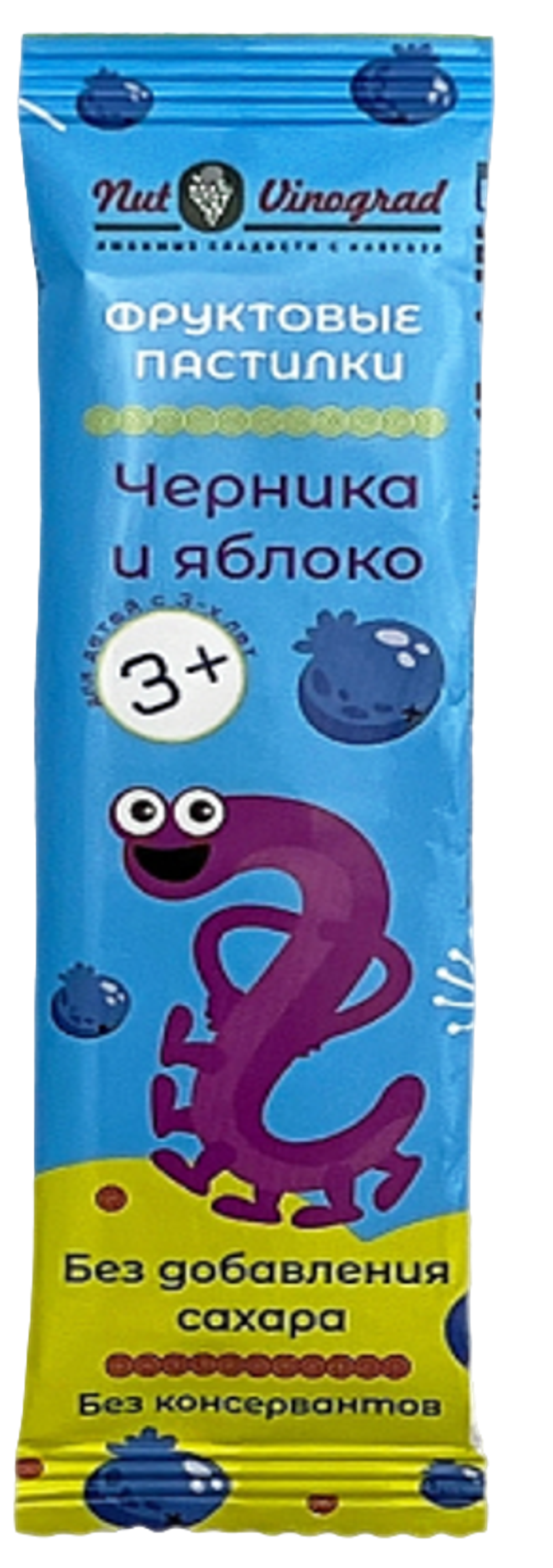 Пастила 15 гр Монстрик яблоко-черника