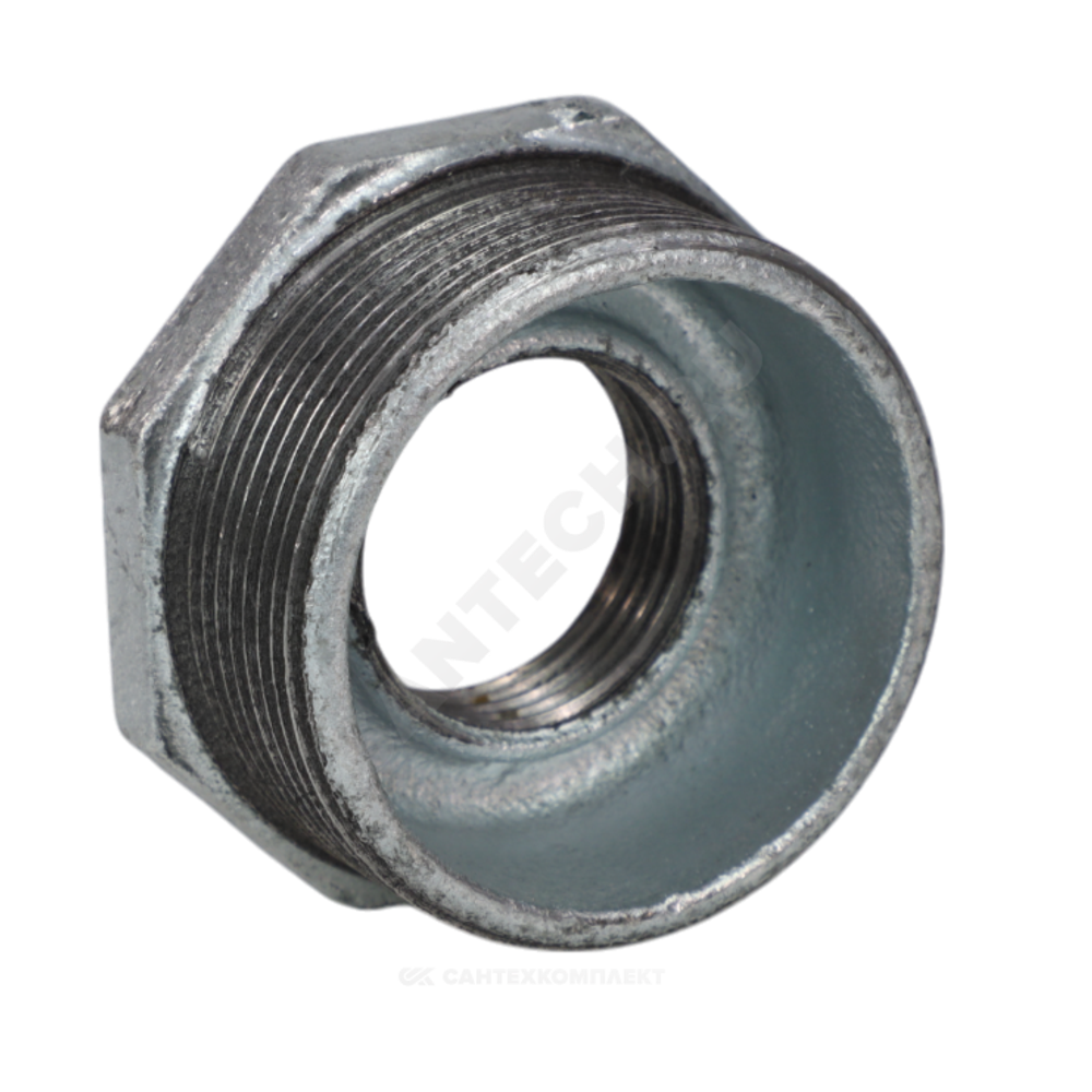 Футорка чугун оц Ду 20х15 (3/4"х1/2") НР/ВР Fittex PLUS