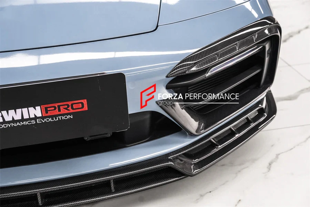 Карбоновая губа переднего бампера для PORSCHE 911 992.1 CARRERA 2019–2025