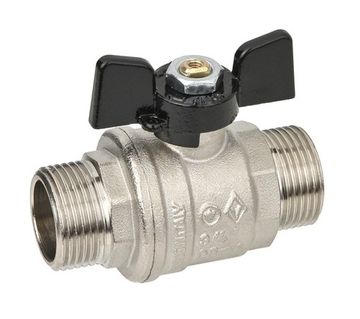 Кран шаровый Bugatti Oregon 327 3/4" НР/НР полнопроходной ручка-бабочка