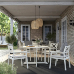 Стол + 4 стула - BONDHOLMEN IKEA/ БОНДХОЛЬМЕН ИКЕА, 115х75 см, белый