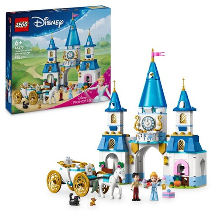 LEGO Disney Princess/ Замок Золушки и карета/ 43275