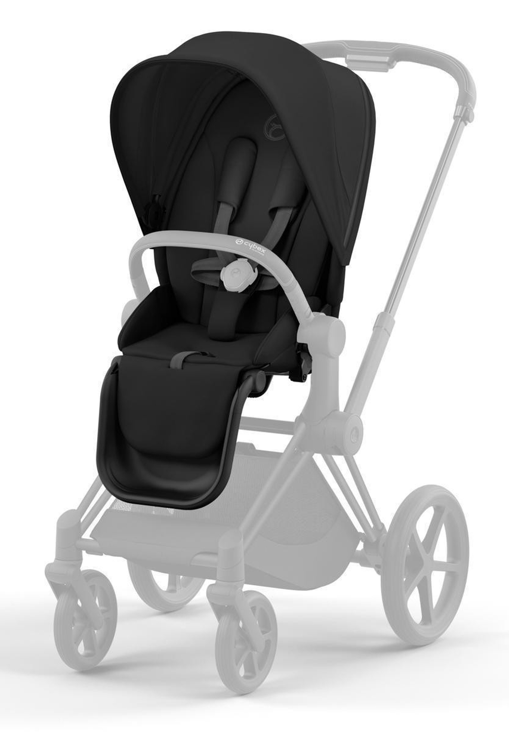 Коляска Cybex Priam IV Matt Black complete Cloud G Almond Beige Plus Base G 4 в 1 Sepia Black