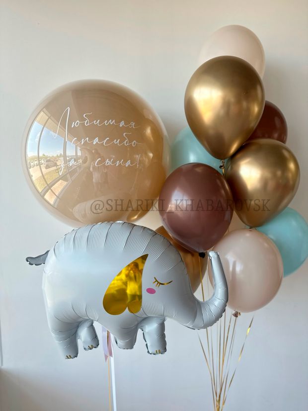 Воздушные шары на выписку для мальчика №8046