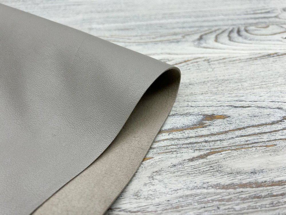 Poncho Lux Granite (1,2-1,4 мм), цв. Серый, натуральная кожа козы