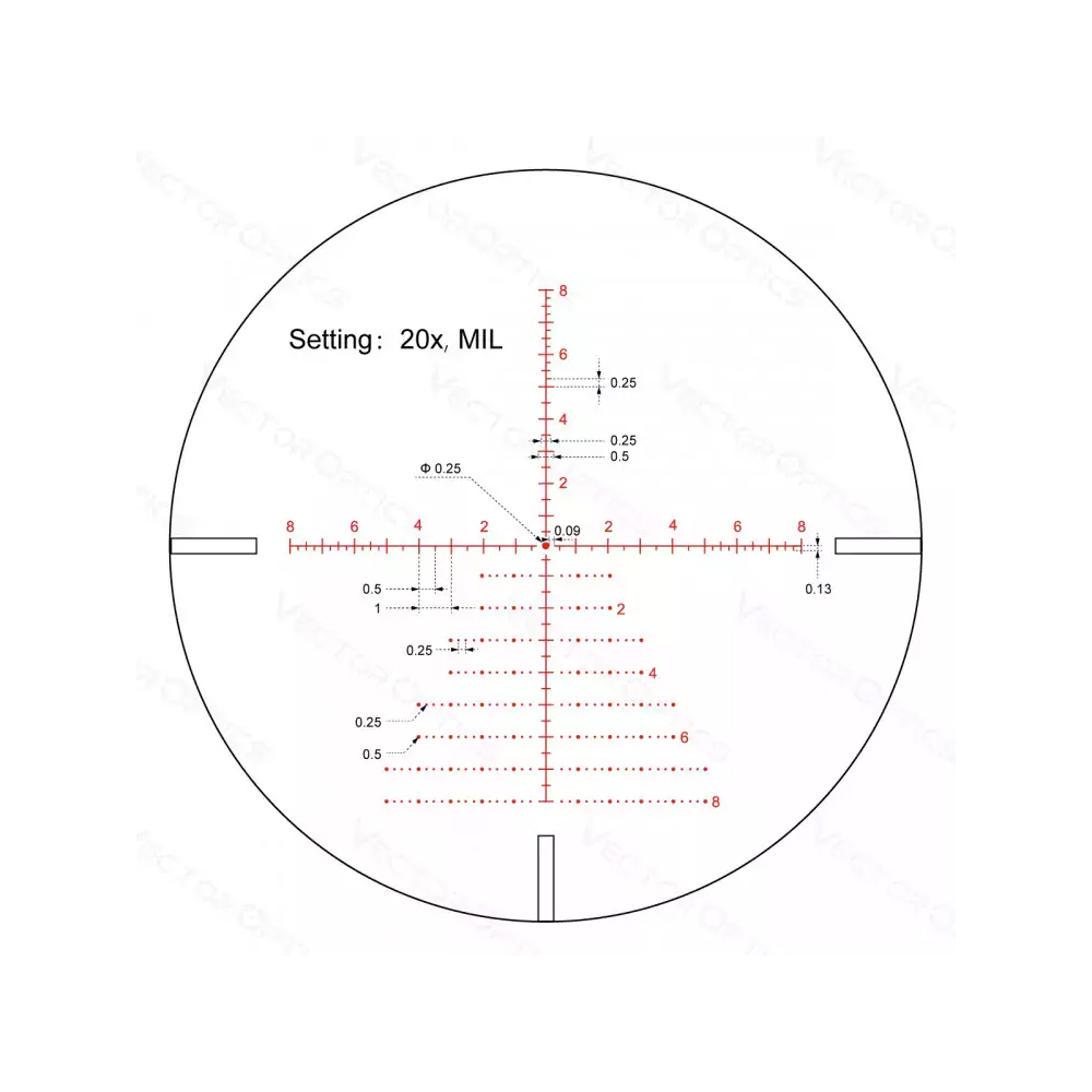 Оптический прицел Vector Optics 30мм SFP CONTINENTAL 4-24x50 Tactical ARI ( Сетка VCT-20A )