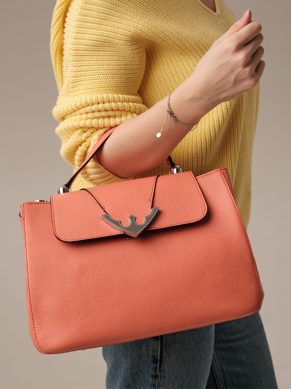 Сумка-саквояж Deboro 30489 коралл суприм