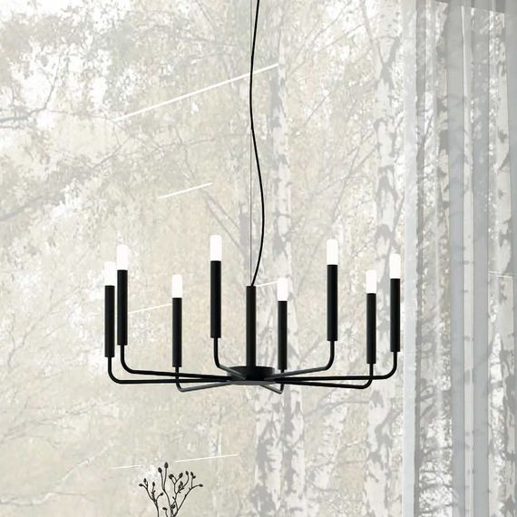 Подвесная люстра Nowodvorski Orto VIII Black 11460