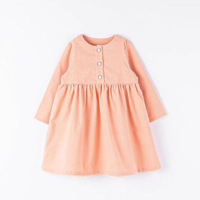 Corduroy dress - Peach