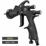 HVLP Skull Gold Spray gun d1.3мм чёрный