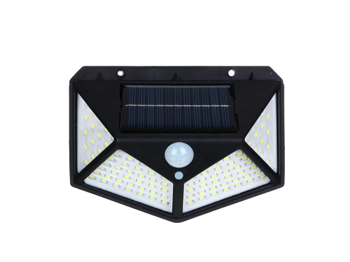 Фонарь настенный уличный ЕРМАК 100 LED, 13,3*10*5см, 1200мАч, солнечная батарея пластик (100шт/кор)