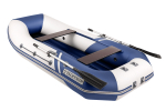 YACHTMAN-280 МНД НАДУВНОЕ ДНО (Яхтман) белый-синий (лодка ПВХ с усилением)