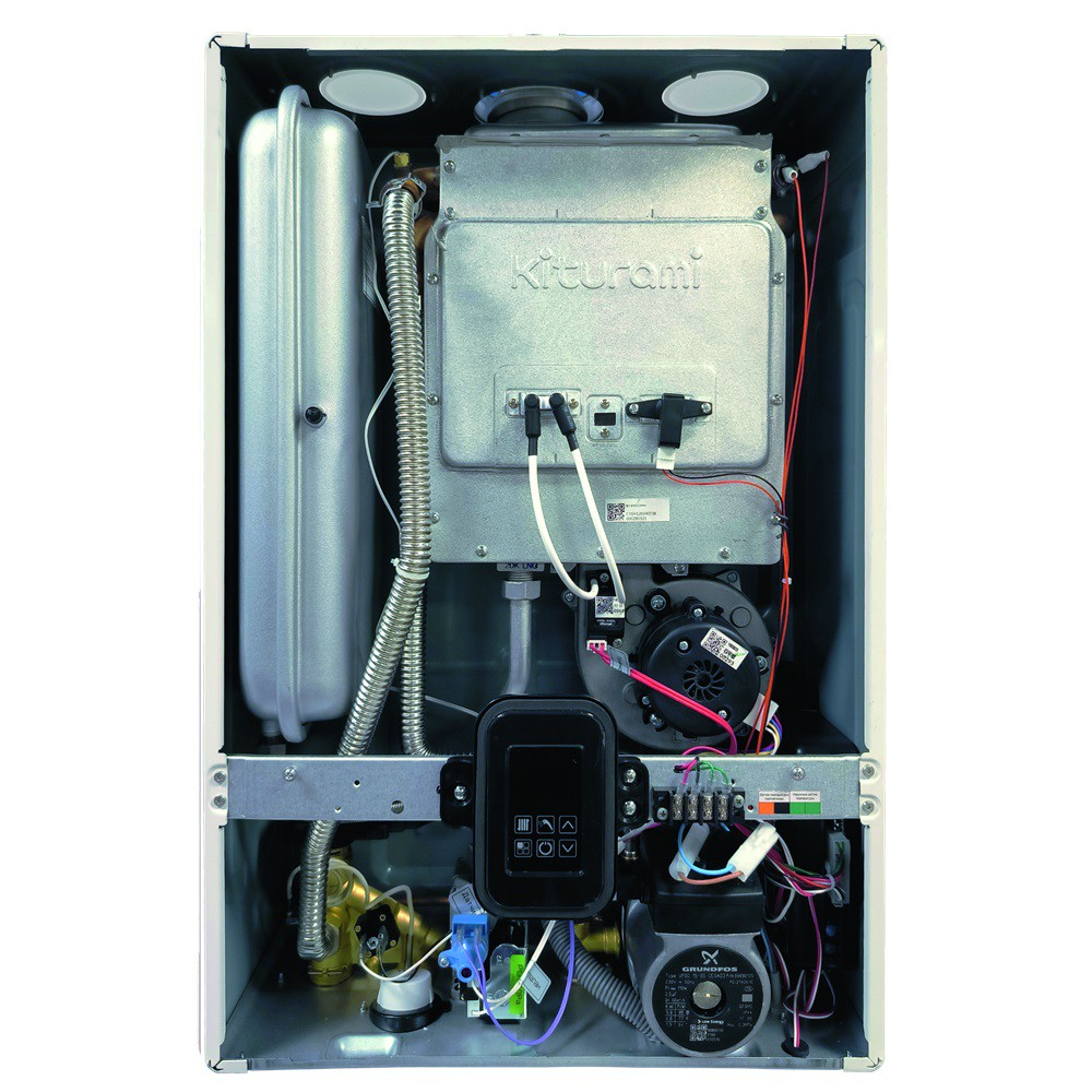 Котел газовый KITURAMI World Alpha С-24Н настенный, 1 конт., закр.кам.сгор. медь