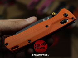 Нож Benchmade 535 Bugout G10 A+++ - оранж рук., черный клинок RK/Н54