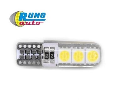 Светодиод габаритный T10-5050-6SMD-PCB-SILICAGEL Transparent