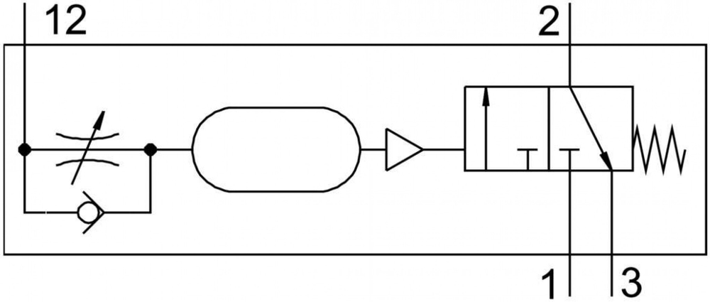 Клапан задержки времени Festo VZA-3-1/4