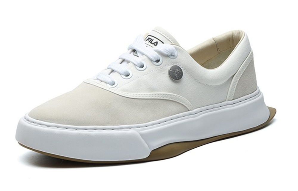 MIHARA YASUHIRO/MIHARA Yasuhiro x FILA FM 10 fabric sports comfortable non-slip shock absorption lightweight low-top sneakers men's milky white