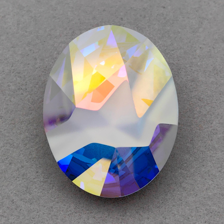 Swarovski 4921 Kaputt Oval, Crystal AB F