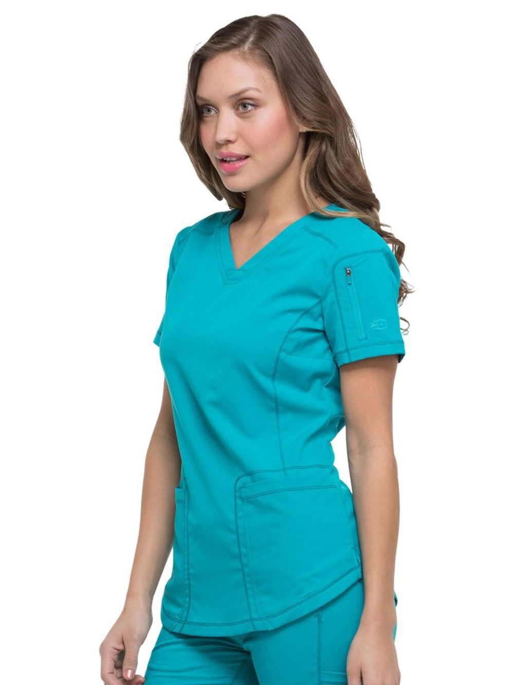 Топ медицинский женский Dickies DK730, серый, XL