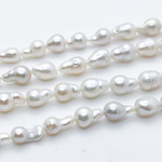 Жемчуг, размер около 9-12*6,5-7 мм, цена за набор 6 шт