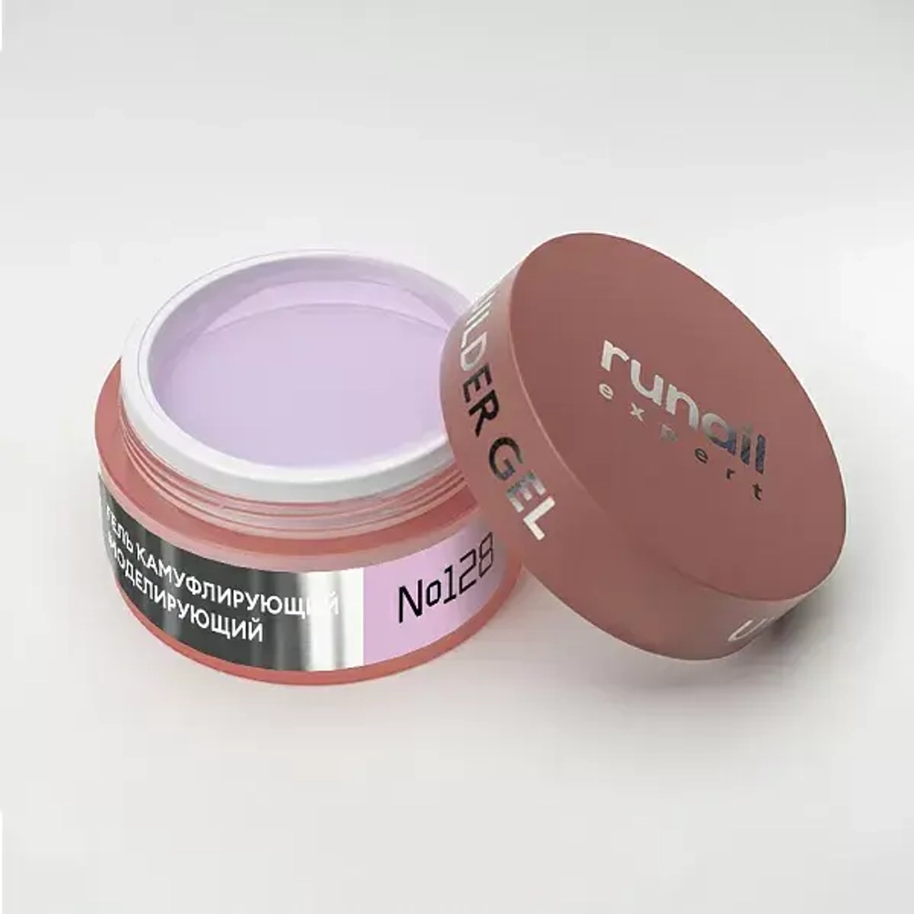 Runail Expert Гель моделирующий UV BUILDER GEL №128 нежно-лавандовый, 50г банка